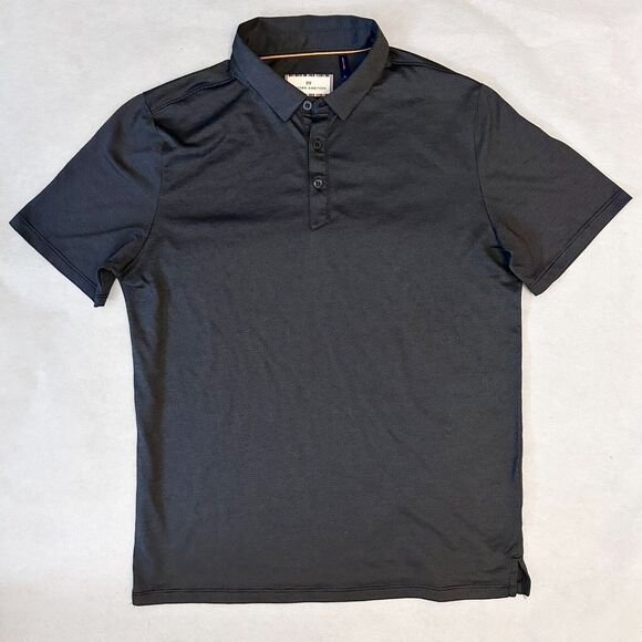 Modern Ambition Polo Shirt Mens Sz M Dark Brown Short Sleeve Moisture Wicking - Picture 1 of 8
